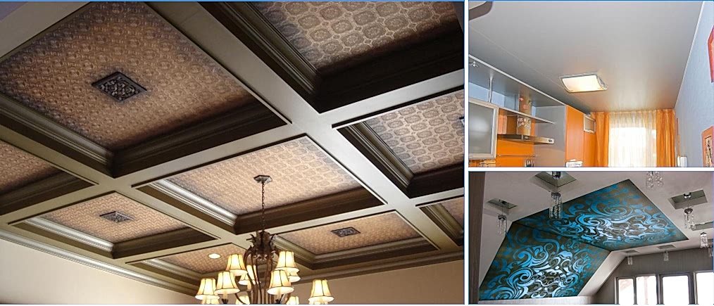 Декоративные и не дорогие натяжные потолки